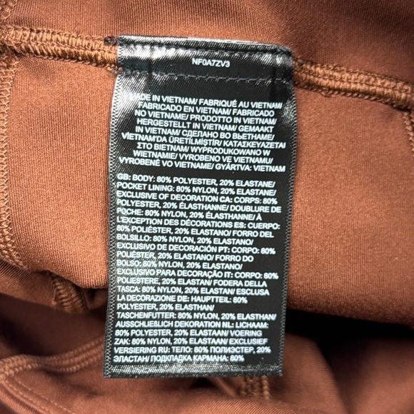 The North Face Midline High-Rise Pocket 7/8 Leggings Brown Medium (Fits like S) - Picture 10 of 12